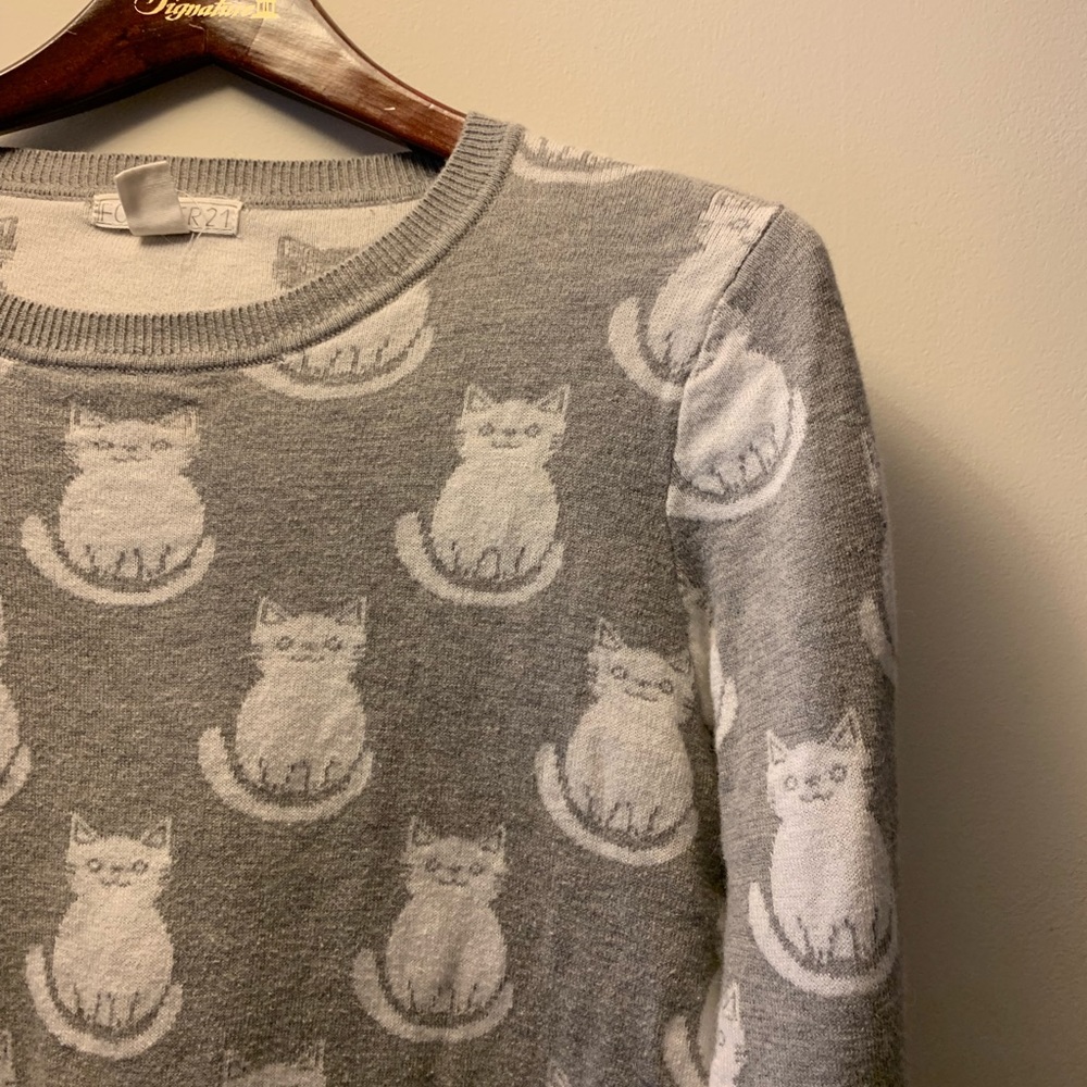 Forever 21 cat sweater